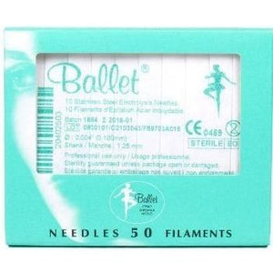 Depilatory - Ballet Stainless Steel Electrolysis Needles - Breizh Esthetic & Salon Supply