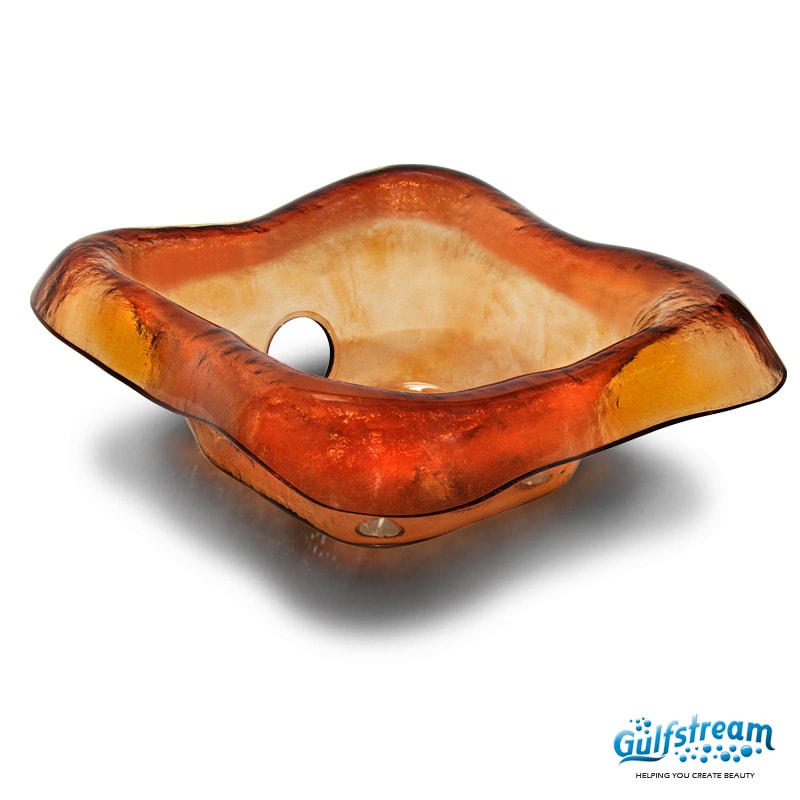 Gulfstream- La Fleur Glass Bowl -Bowls and Glass