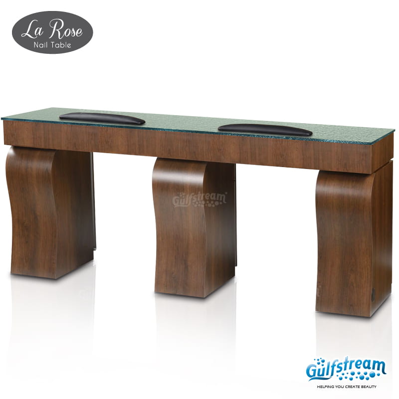 Gulfstream- La Rose Double Nail Table -Salon Furniture