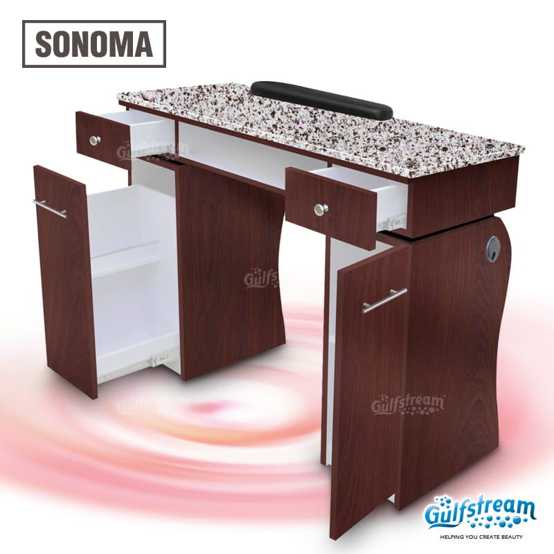 Gulfstream- Sonoma Single Nail Table -Salon Furniture